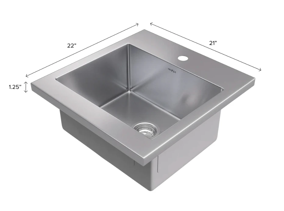 NewAge Wet Bar Cabinets With Sink Station, Floating Display Shelf, Hanging Stemware Shelf - 5 Piece Wall Bar Cabinet Wine Cabinet Wine Storage Cabinet Set 62731 14 NewAge Wet Bar Cabinets With Sink Station, Floating Display Shelf, Hanging Stemware Shelf - 5 Piece Wall Bar Cabinet Wine Cabinet Wine Storage Cabinet Set 62731 - Image 12