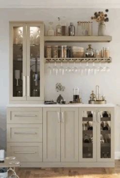 NewAge Wet Bar Cabinets With Sink Station, Tall Glass Door Wall Display Cabinet, Wall Wine Rack - 5 Piece Wall Bar Cabinet Wine Cabinet Set 62745 -Home And Outdoor Screen Shot 2024 11 23 at 15.45.35