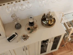 NewAge Wall Bar Cabinet Wine Cabinet Set With Wine Storage Cabinet, Floating Shelf, Stemware Shelf, Wine Wall Cabinet - 6 Piece Wine Bar Home Dry Bar Set 62520 -Home And Outdoor Screen Shot 2024 11 27 at 08.48.21