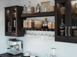 NewAge Wall Bar Cabinet Wine Cabinet Set With Glass Beverage Display Base Cabinet, Floating Display Shelf, Hanging Stemware Shelf, Glass Short Wall Display Cabinet - 8 Piece Home Dry Bar Wine Storage Cabinet Set 62534 -Home And Outdoor Screen Shot 2024 11 27 at 08.49.14