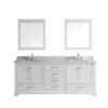 Lexora Dukes 80" White Double Vanity, White Carrara Marble Top, White Square Sinks And 30" Mirrors 1 Lexora Dukes 80" White Double Vanity, White Carrara Marble Top, White Square Sinks And 30" Mirrors -Home And Outdoor Screenshot2021 04 17091638