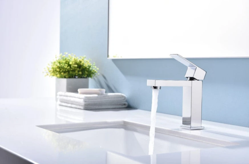 Lexora Monte Stainless Steel Single Hole Bathroom Faucet, Chrome Finish 3 Lexora Monte Stainless Steel Single Hole Bathroom Faucet, Chrome Finish - Image 2