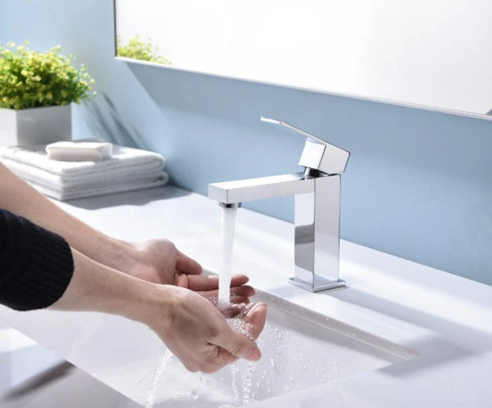 Lexora Monte Stainless Steel Single Hole Bathroom Faucet, Chrome Finish 7 Lexora Monte Stainless Steel Single Hole Bathroom Faucet, Chrome Finish - Image 6