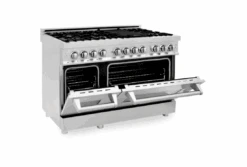 ZLINE Bundle 48" Kitchen Package With Stainless Steel Dual Fuel Range, Convertible Vent Range Hood And Microwave Drawer (3KP-RARH48-MW) -Home And Outdoor Screenshot2022 01 03145347