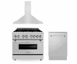 ZLINE Bundle 36" Kitchen Package With Stainless Steel Dual Fuel Range, Convertible Vent Range Hood And Tall Tub Dishwasher (3KP-RARH36-DWV) -Home And Outdoor Screenshot2022 01 04130622