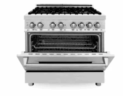 ZLINE Bundle 36" Kitchen Package With Stainless Steel Dual Fuel Range, Convertible Vent Range Hood And Tall Tub Dishwasher (3KP-RARH36-DWV) -Home And Outdoor Screenshot2022 01 04130925