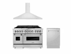 ZLINE Bundle 48" Kitchen Package With Stainless Steel Dual Fuel Range, Convertible Vent Range Hood And Tall Tub Dishwasher (3KP-RARH48-DWV) -Home And Outdoor Screenshot2022 01 05130935