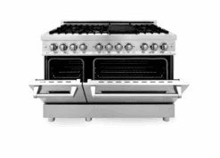 ZLINE Bundle 48" Kitchen Package With Stainless Steel Dual Fuel Range, Convertible Vent Range Hood And Tall Tub Dishwasher (3KP-RARH48-DWV) -Home And Outdoor Screenshot2022 01 05131321