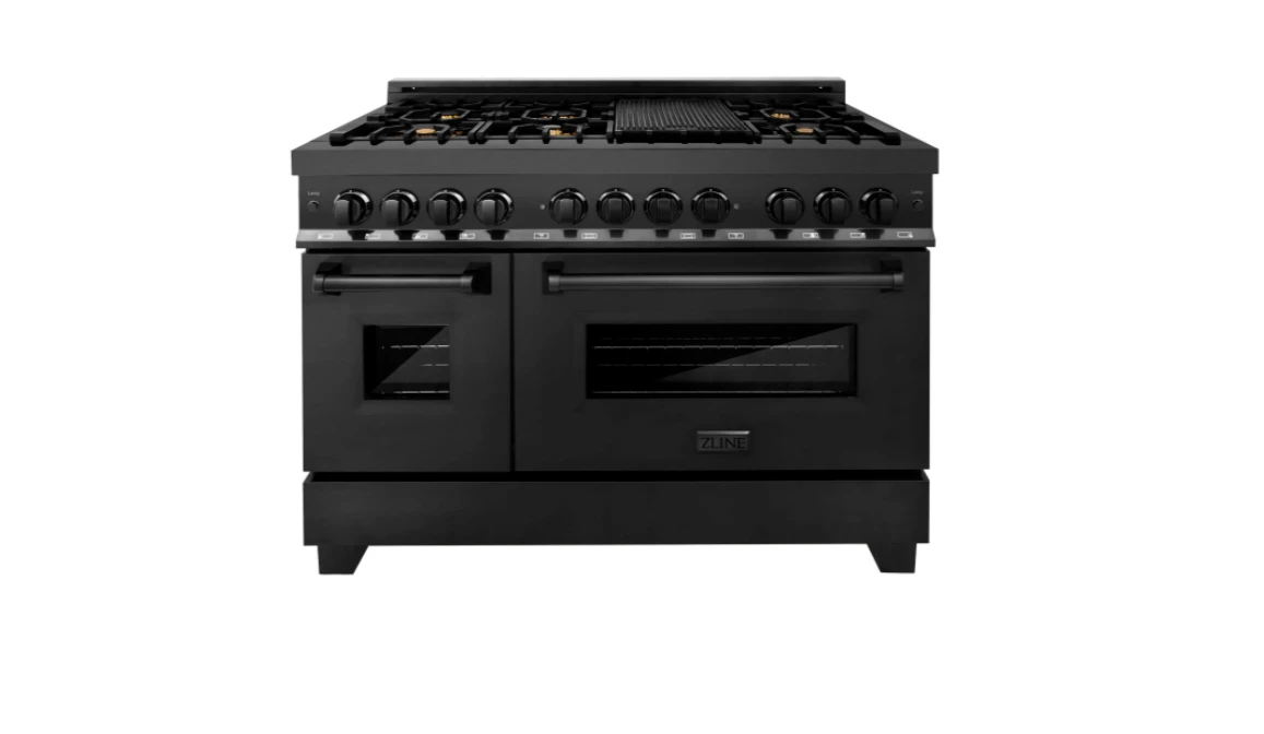 ZLINE Bundle 48" Kitchen Package With Black Stainless Steel Dual Fuel Range, Convertible Vent Range Hood And Dishwasher (3KP-RABRH48-DW) 8 ZLINE Bundle 48" Kitchen Package With Black Stainless Steel Dual Fuel Range, Convertible Vent Range Hood And Dishwasher (3KP-RABRH48-DW) - Image 6