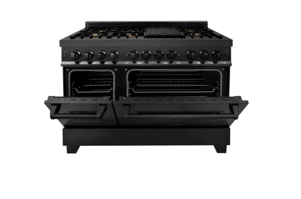 ZLINE Bundle 48" Kitchen Package With Black Stainless Steel Dual Fuel Range, Convertible Vent Range Hood And Dishwasher (3KP-RABRH48-DW) 9 ZLINE Bundle 48" Kitchen Package With Black Stainless Steel Dual Fuel Range, Convertible Vent Range Hood And Dishwasher (3KP-RABRH48-DW) - Image 7