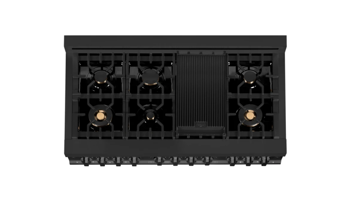 ZLINE Bundle 48" Kitchen Package With Black Stainless Steel Dual Fuel Range, Convertible Vent Range Hood And Dishwasher (3KP-RABRH48-DW) 11 ZLINE Bundle 48" Kitchen Package With Black Stainless Steel Dual Fuel Range, Convertible Vent Range Hood And Dishwasher (3KP-RABRH48-DW) - Image 9