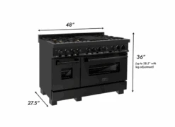 ZLINE Bundle 48" Kitchen Package With Black Stainless Steel Dual Fuel Range, Convertible Vent Range Hood And Dishwasher (3KP-RABRH48-DW) 25 ZLINE Bundle 48" Kitchen Package With Black Stainless Steel Dual Fuel Range, Convertible Vent Range Hood And Dishwasher (3KP-RABRH48-DW) -Home And Outdoor Screenshot2022 01 09133759