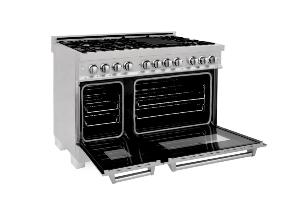 ZLINE Bundle 48" Kitchen Package With DuraSnow® Stainless Dual Fuel Range, Ducted Vent Range Hood And Dishwasher (3KP-RASRH48-DW) 6 ZLINE Bundle 48" Kitchen Package With DuraSnow® Stainless Dual Fuel Range, Ducted Vent Range Hood And Dishwasher (3KP-RASRH48-DW) - Image 4