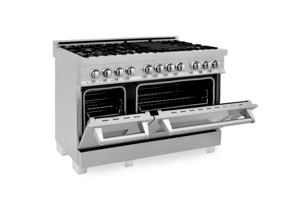 ZLINE Bundle 48" Kitchen Package With DuraSnow® Stainless Dual Fuel Range, Ducted Vent Range Hood And Dishwasher (3KP-RASRH48-DW) 4 ZLINE Bundle 48" Kitchen Package With DuraSnow® Stainless Dual Fuel Range, Ducted Vent Range Hood And Dishwasher (3KP-RASRH48-DW) - Image 2