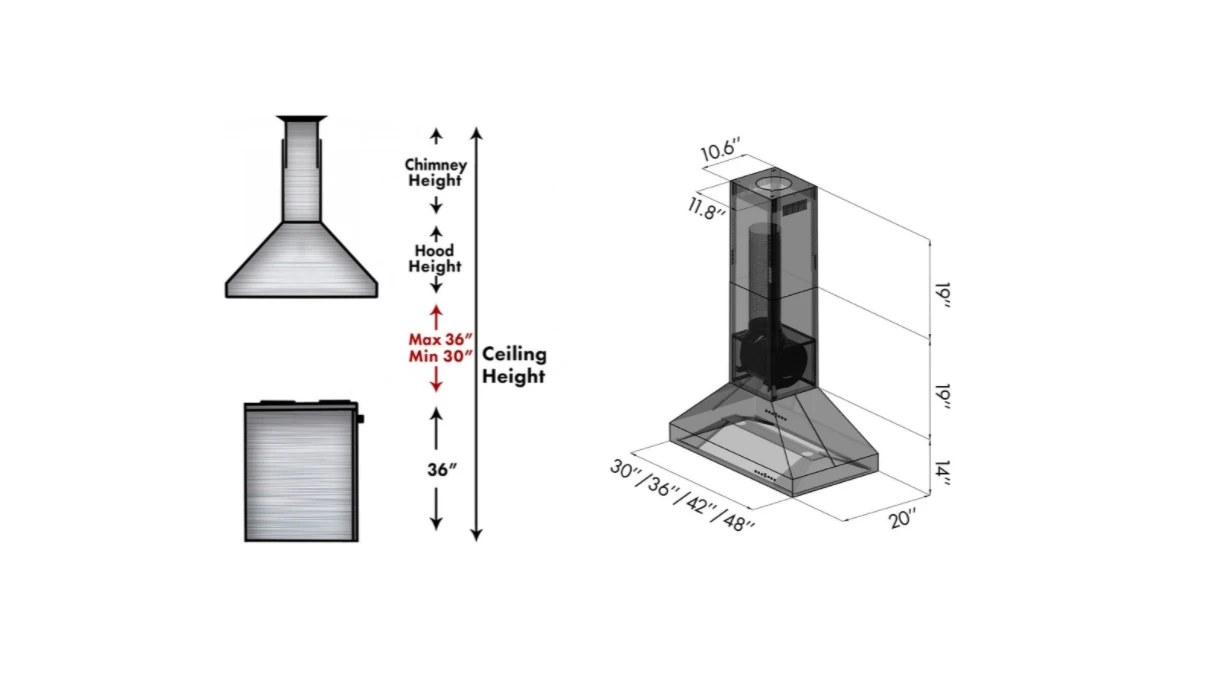 ZLINE Ducted Island Mount Range Hood In Outdoor Approved Stainless Steel (597i-304) 8 ZLINE Ducted Island Mount Range Hood In Outdoor Approved Stainless Steel (597i-304) - Image 6