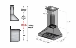 ZLINE DuraSnow® Stainless Steel Range Hood With White Matte Shell (8654WM) -Home And Outdoor Screenshot2022 02 06074349