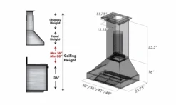 ZLINE Ducted DuraSnow® Stainless Steel Range Hood With Blue Gloss Shell (8654BG) 23 ZLINE Ducted DuraSnow® Stainless Steel Range Hood With Blue Gloss Shell (8654BG) -Home And Outdoor Screenshot2022 02 06083832