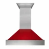 ZLINE Ducted DuraSnow® Stainless Steel Range Hood With Red Gloss Shell (8654RG) -Home And Outdoor Screenshot2022 02 06090612
