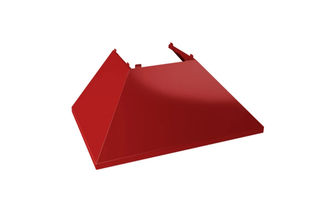 ZLINE Ducted DuraSnow® Stainless Steel Range Hood With Red Gloss Shell (8654RG) 6 ZLINE Ducted DuraSnow® Stainless Steel Range Hood With Red Gloss Shell (8654RG) - Image 4