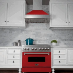 ZLINE Ducted DuraSnow® Stainless Steel Range Hood With Red Matte Shell (8654RM) -Home And Outdoor Screenshot2022 02 06091518