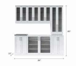 NewAge Wet Bar Cabinets Home Bar With Sink, Glass Door Beverage Display Base Cabinet, Tall Glass Door Wall Display Cabinets - 8 Piece Wall Bar Cabinet Wetbar With Sink 62689 23 NewAge Wet Bar Cabinets Home Bar With Sink, Glass Door Beverage Display Base Cabinet, Tall Glass Door Wall Display Cabinets - 8 Piece Wall Bar Cabinet Wetbar With Sink 62689 -Home And Outdoor Screenshot2022 11 18131031