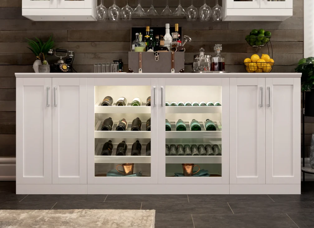 NewAge Wet Bar Cabinets Home Bar With Sink, Glass Door Beverage Display Base Cabinet, Tall Glass Door Wall Display Cabinets - 8 Piece Wall Bar Cabinet Wetbar With Sink 62689 14 NewAge Wet Bar Cabinets Home Bar With Sink, Glass Door Beverage Display Base Cabinet, Tall Glass Door Wall Display Cabinets - 8 Piece Wall Bar Cabinet Wetbar With Sink 62689 - Image 12