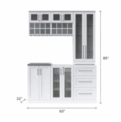 NewAge Wet Bar Cabinets Home Bar With Sink, Glass Door Beverage Display Base Cabinet, Tall Glass Door Wall Display Cabinet, Wall Wine Racks - 7 Piece Liquor Cabinet Wetbar With Sink 62647 21 NewAge Wet Bar Cabinets Home Bar With Sink, Glass Door Beverage Display Base Cabinet, Tall Glass Door Wall Display Cabinet, Wall Wine Racks - 7 Piece Liquor Cabinet Wetbar With Sink 62647 -Home And Outdoor Screenshot2022 11 22155810
