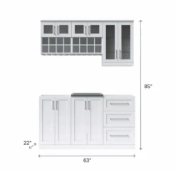 NewAge Wet Bar Cabinets Home Bar With Sink, Short Glass Door Wall Display Cabinet, Wall Wine Rack - 7 Piece Liquor Cabinet Wetbar With Sink 62633 22 NewAge Wet Bar Cabinets Home Bar With Sink, Short Glass Door Wall Display Cabinet, Wall Wine Rack - 7 Piece Liquor Cabinet Wetbar With Sink 62633 -Home And Outdoor Screenshot2022 11 22171742