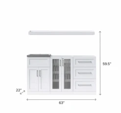 NewAge Wet Bar Cabinets With Sink Station, Glass Door Beverage Display Base Cabinet, Floating Display Shelf - 5 Piece Wall Bar Cabinet Wine Cabinet Wine Storage Cabinet Set 62619 25 NewAge Wet Bar Cabinets With Sink Station, Glass Door Beverage Display Base Cabinet, Floating Display Shelf - 5 Piece Wall Bar Cabinet Wine Cabinet Wine Storage Cabinet Set 62619 -Home And Outdoor Screenshot2022 11 23100716