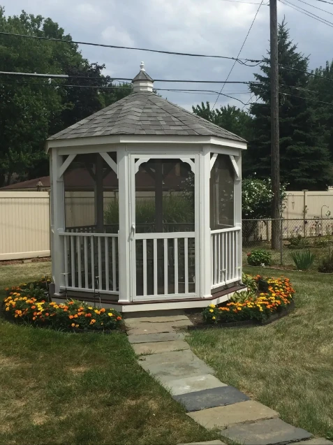 Amish Country Gazebos Vinyl Gazebo-In-A-Box With Floor 10 Amish Country Gazebos Vinyl Gazebo-In-A-Box With Floor - Image 9