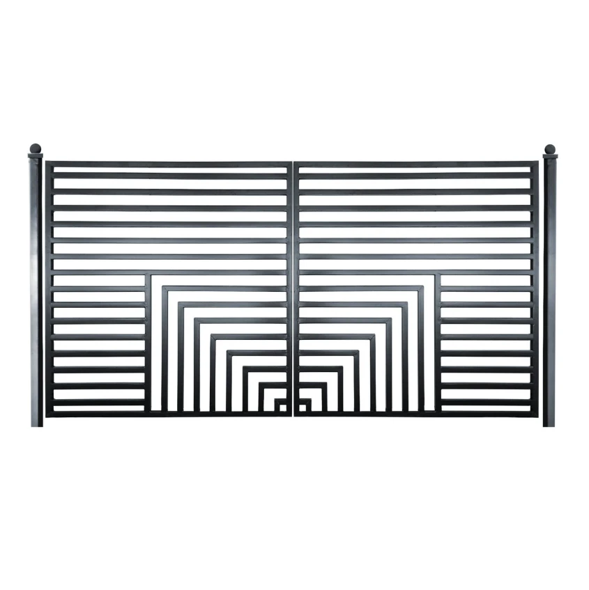 Aleko Steel Dual Swing Driveway Gate - Florence Style - 12 X 6 Feet DG12FLORD-AP 3 Aleko Steel Dual Swing Driveway Gate - Florence Style - 12 X 6 Feet DG12FLORD-AP