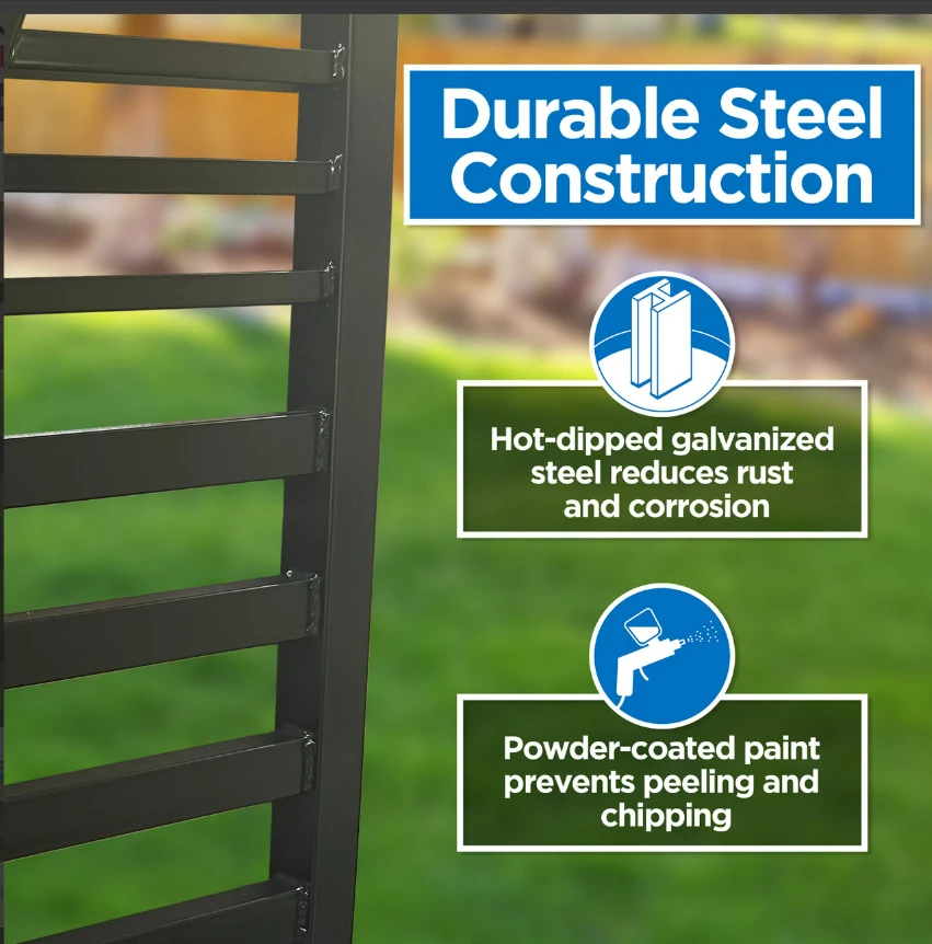 Aleko Steel Dual Swing Driveway Gate - Florence Style - 12 X 6 Feet DG12FLORD-AP 5 Aleko Steel Dual Swing Driveway Gate - Florence Style - 12 X 6 Feet DG12FLORD-AP - Image 3