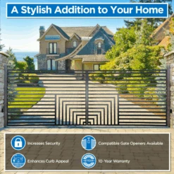 Aleko Steel Dual Swing Driveway Gate - Florence Style - 12 X 6 Feet DG12FLORD-AP 14 Aleko Steel Dual Swing Driveway Gate - Florence Style - 12 X 6 Feet DG12FLORD-AP -Home And Outdoor Screenshot2023 11 28163624 0e14cfee 592f 4abe 8ad9 2ea6ac217b5f