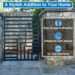 Aleko Steel Pedestrian Gate - Florence Style - 5 Ft. PGFLOR-AP -Home And Outdoor Screenshot2023 11 28180722