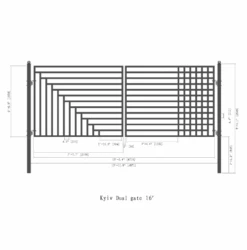 Aleko Steel Dual Swing Driveway Gate - Kyiv Style - 16 X 6 Feet DG16KYIVD-AP -Home And Outdoor Screenshot2023 11 29025629