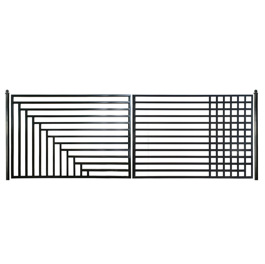 Aleko Steel Dual Swing Driveway Gate - Kyiv Style - 18 X 6 Feet DG18KYIVD-AP 3 Aleko Steel Dual Swing Driveway Gate - Kyiv Style - 18 X 6 Feet DG18KYIVD-AP