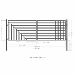 Aleko Steel Dual Swing Driveway Gate - Kyiv Style - 18 X 6 Feet DG18KYIVD-AP 17 Aleko Steel Dual Swing Driveway Gate - Kyiv Style - 18 X 6 Feet DG18KYIVD-AP -Home And Outdoor Screenshot2023 11 29030411