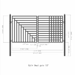 Aleko Steel Dual Swing Driveway Gate - Kyiv Style - 12 X 6 Feet DG12KYIVD-AP 19 Aleko Steel Dual Swing Driveway Gate - Kyiv Style - 12 X 6 Feet DG12KYIVD-AP -Home And Outdoor Screenshot2023 11 29031639