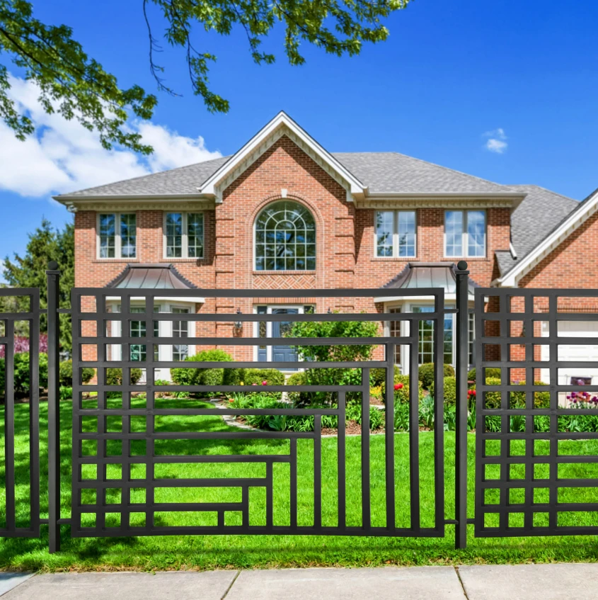 Aleko Steel Fence – Kyiv Style – 8x5 Ft. FENCEKYIV-AP 7 Aleko Steel Fence – Kyiv Style – 8x5 Ft. FENCEKYIV-AP - Image 5