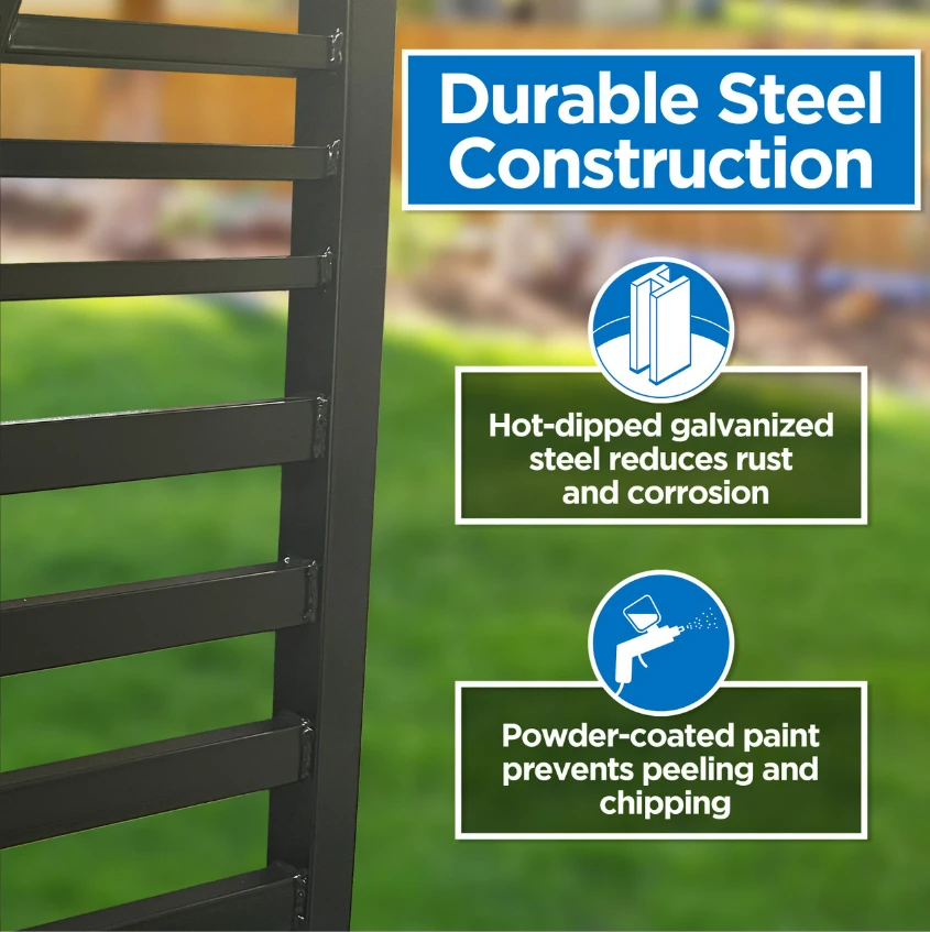 Aleko Steel Pedestrian Gate - Barcelona Style - 5 Ft. PGBARC-AP 5 Aleko Steel Pedestrian Gate - Barcelona Style - 5 Ft. PGBARC-AP - Image 3