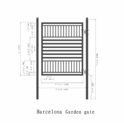 Aleko Steel Pedestrian Gate - Barcelona Style - 5 Ft. PGBARC-AP 17 Aleko Steel Pedestrian Gate - Barcelona Style - 5 Ft. PGBARC-AP -Home And Outdoor Screenshot2023 11 29104031