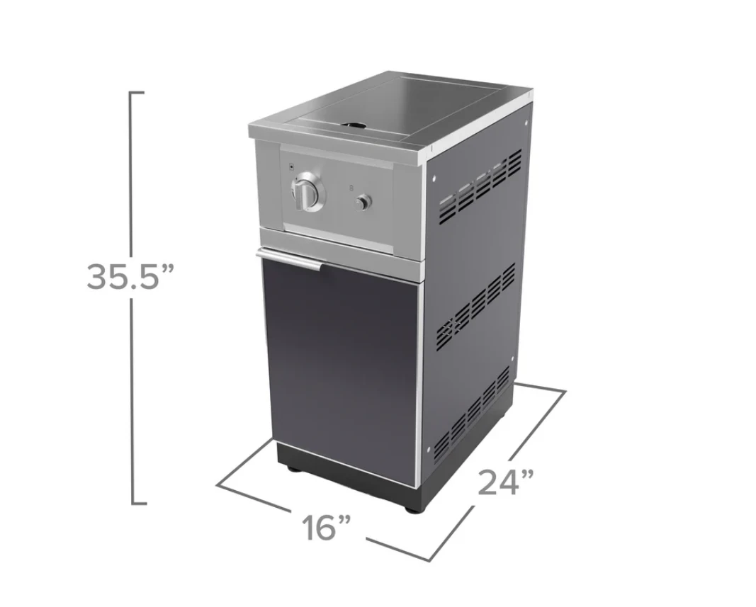 NewAge Outdoor BBQ Kitchen Appliance Aluminum Gas Single Side Burner With Cabinet 66299 8 NewAge Outdoor BBQ Kitchen Appliance Aluminum Gas Single Side Burner With Cabinet 66299 - Image 6