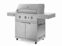 NewAge Outdoor BBQ Kitchen Stainless Steel Freestanding Grill Cart With Stainless Steel Gas Grill - Performance 67107