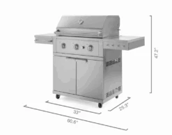 NewAge Outdoor BBQ Kitchen Stainless Steel Freestanding Grill Cart With Stainless Steel Gas Grill - Performance 67107 -Home And Outdoor Screenshot2024 10 22100720