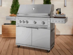 Outdoor BBQ Kitchen Stainless Steel Freestanding Grill Cart With Platinum Gas Grill 67101 -Home And Outdoor Screenshot2024 10 22105701