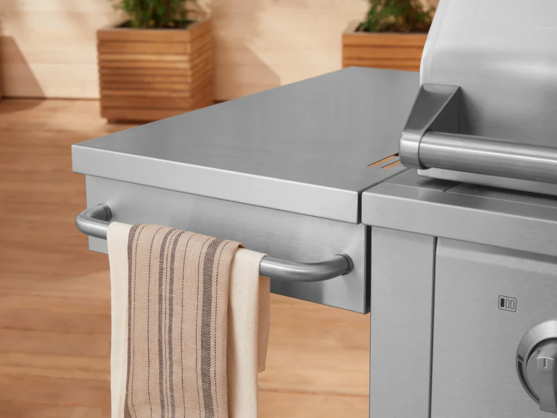 NewAge Outdoor BBQ Kitchen Stainless Steel Freestanding Grill Cart With Platinum Gas Grill, Dual Side Burner 67113 15 NewAge Outdoor BBQ Kitchen Stainless Steel Freestanding Grill Cart With Platinum Gas Grill, Dual Side Burner 67113 - Image 13