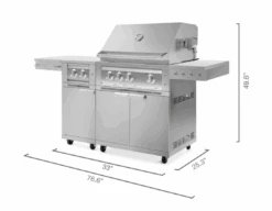 NewAge Outdoor BBQ Kitchen Stainless Steel Freestanding Grill Cart With Platinum Gas Grill, Dual Side Burner 67113 29 NewAge Outdoor BBQ Kitchen Stainless Steel Freestanding Grill Cart With Platinum Gas Grill, Dual Side Burner 67113 -Home And Outdoor Screenshot2024 10 22113404