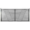 Aleko Steel Dual Swing Driveway Gate - Sofia Style - 16 X 6 Feet DG16SOFD-AP -Home And Outdoor Sophia 16 18 main post compressed 47258