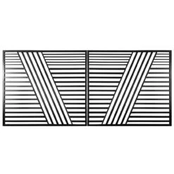 Aleko Steel Dual Swing Driveway Gate - Sofia Style - 18 X 6 Feet DG18SOFD-AP -Home And Outdoor Sophia 18 Main compressed 89423