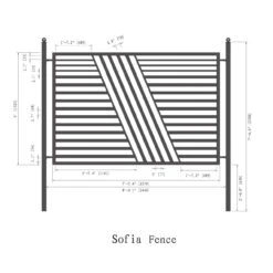 Aleko Steel Fence – Sofia Style – 8x5 Ft. FENCESOF-AP 17 Aleko Steel Fence – Sofia Style – 8x5 Ft. FENCESOF-AP -Home And Outdoor Sophia Fence Size compressed 56598